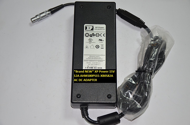 *Brand NEW* XP Power 15V 12A AHM180PS15-XB0582A AC DC ADAPTER